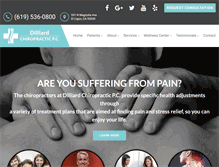 Tablet Screenshot of dilliardchiropractic.com